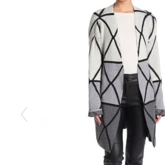 NWT Joseph A Ombre Grid Cardigan - Picture 5 of 6